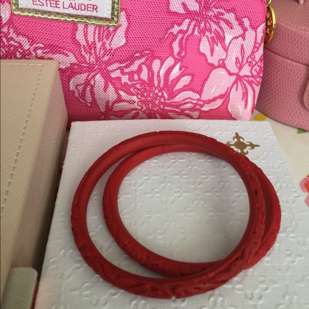 Red Cinnabar slim bangles